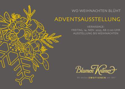 Blumen Krämer Zürich Weihnachtsausstellung